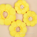 Polyester pet yellow sunflower pet collar